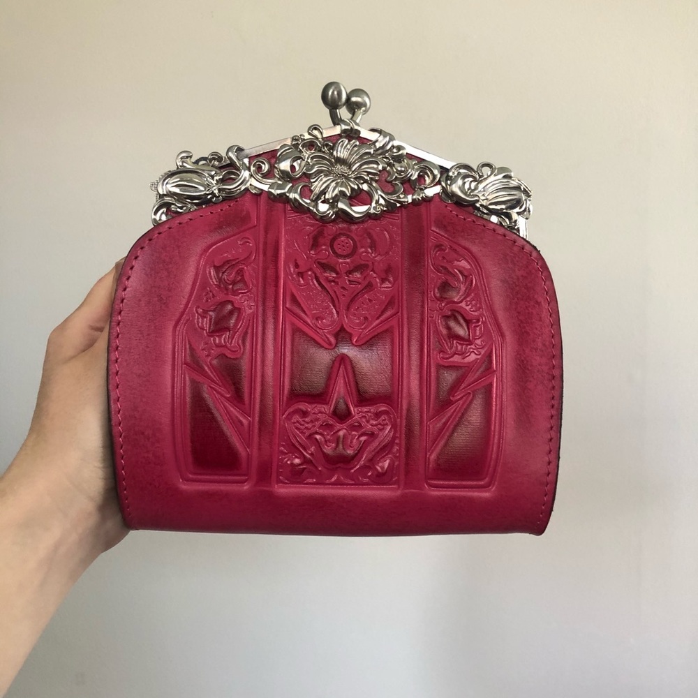 NWT Patrica Nash Pink Embossed Leather Bag